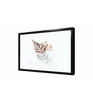 Tablosan Modern Çiçek ve Yapraklar Çerçeveli Cam Tablo