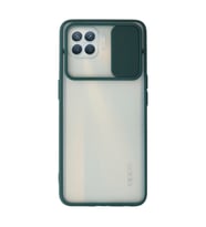 Reno 4 Lite Kılıf Palm Buzlu Kamera Sürgülü Silikon - Yeşil