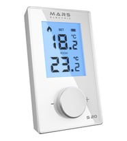 Mars S20 Kablosuz Dijital Oda Termostatı Beyaz (Karışık)