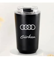 Kişiye Özel Retro Stil 240ml Vakumlu Isı Korumalı Araç Baskılı Termos Kupa (Siyah)