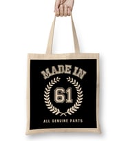 1961 Made In 61 All Genuine Parts Bez Çanta Uzun Saplı
