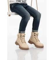Ayakmod Bej İçi Polarlı Kaymaz Taban Unisex Çocuk Bot 24035 F (BEJ-VIZON)