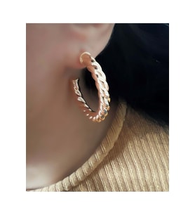 XUPING BURGU HALKA KÜPE ROSE RENK ACR2560