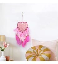 Işıklı Düş Kapanı Kalp Dream Catcher