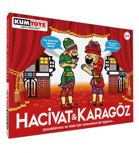 Hacıvat ve Karagöz Oyunu (Çok Renkli)