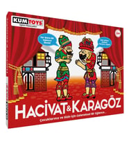 Hacıvat ve Karagöz Oyunu (Çok Renkli)