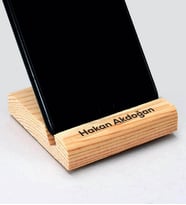 Kişiye Özel Ahşap Telefon Tablet Tutucu