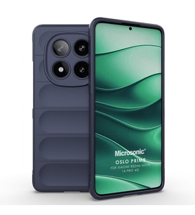 Microsonic Xiaomi Redmi Note 14 Pro 4G Kılıf Oslo Prime Lacivert (Lacivert)