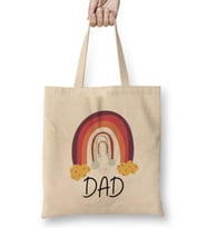 Dad The Dogfather Funny, Cute Dog Father Dad Owner Pet Doggo Pup Fun Humor Bez Çanta Uzun Saplı