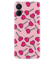 Tecno Spark 9T Kılıf Resimli Desenli Baskılı Silikon Heart Lollipop 1414