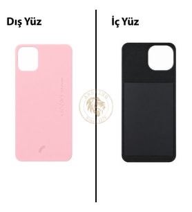 Reeder S23 Max Pro Açık Pembe Arka Kapak Arka Cam Batarya Kapağı Lazer Kesim Kapak Pil Kapağı Back Cover