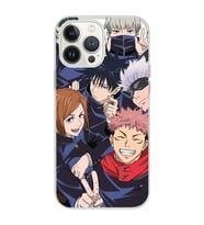 Iphone 15 Pro Uyumlu Jujutsu Kaisen Tasarımlı Şeffaf Telefon Kılıfı