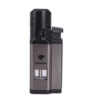 3 Torch Pürmüz Gunmetal-Siyah Metal Puro Çakmağı - TR7898