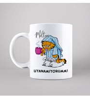 Uyanamıyorum! (Garfield) Tasarımlı Kupa Kişiye Özel
