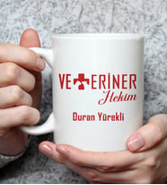 Kişiye Özel Veteriner Tasarımlı Kupa Bardak