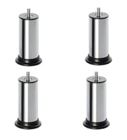 Yatak Baza Karyola Ayağı Metal Civatalı Metrik Diş 10mm (4 Adet) 12 CM (Gümüş)