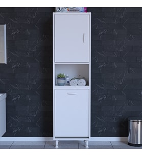 Modilayn NUR SÖKE ŞİLE 50 x 160 x 32,5 cm Çamaşır Hazneli Çok Amaçlı Banyo Dolabı