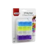 12'li Buz Küpü Seti - Su Dolu - Renkli Plastik