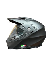 Sway X60 Solid Full Face Enduro Touring Adventure Kapalı Motosiklet Kaskı XXL Beden Siyah
