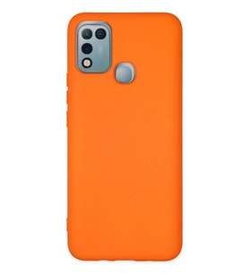 Durukar® İnfinix Hot 10 Play Kılıf Nano içi Kadife Silikon - Turuncu