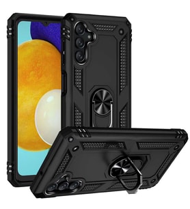 Samsung Galaxy A13 5G Kılıf Yüzüklü Zırh Tank Vega (Siyah)
