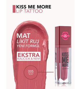 Kiss Me More Yüksek Pigmentli & Mat Bitişli Nemlendirici Likit Ruj