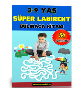 3-9 Yaş Süper Labirent Kitabı (Spiralli)
