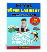 3-9 Yaş Süper Labirent Kitabı (Spiralli)