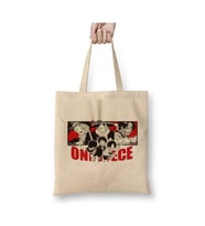 One Piece Luffy Sabo Ace Beyaz Bez Çanta Uzun Saplı Alışveriş Çantası Plaj Çantası