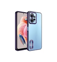 Xiaomi Redmi Note 12 4G Uyumlu Kılıf Kamera Korumalı Logo Gösteren Zore Omega Kapak