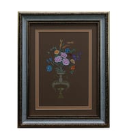 e38 EL İŞÇİLİĞİ VAZOLU BUKET TABLO - 36*47 CM - 6546