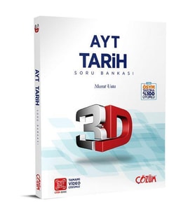 AYT 3D Tarih Tamamı Video Çözümlü Soru Bankası 3D Yayınları