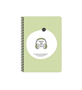 Hisli Şeyler 16,5*22,5 80Yp.Kar.Stickerli Defter - Dinlenmek İstiyorum