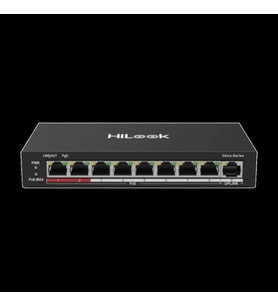 Hılook Ns-0109p-60(b), 8 Port, Megabit, Poe 60w, 1 Port Megabit Uplink, Long Range 250metre, Yönetil