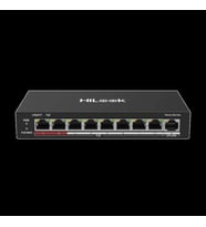 Hılook Ns-0109p-60(b), 8 Port, Megabit, Poe 60w, 1 Port Megabit Uplink, Long Range 250metre, Yönetil