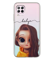 Huawei Red hair Tasarımlı Şeffaf Telefon Kılıfı