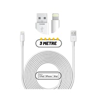 Qasul 3 Metre Iphone Lightning Data Şarj Kablosu Apple Iphone Uyumlu Şarj Kablosu