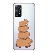 Redmi Note 12 Pro 4G Uyumlu Kapibara Tasarımlı Şeffaf Telefon Kılıfı