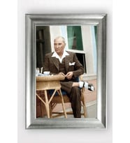 Gümüş Çerçeveli Atatürk Tablo cv663