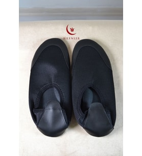 Kaydırmaz Taban Tavaf Patiği Hac ve Umre İçin 1. Sınıf Kalite, Patik İçi Akıllı Taban (Siyah)