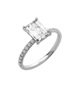 Pırlanta ve Beyaz Topaz Venüs Jasmine Yüzük 0747R0072