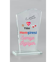 Hemşireye Özel Hediye  Kristal Ödül
