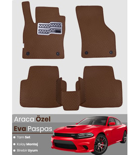 DODGE CHARGER (2015-2024) Uyumlu EVA Paspas Tam Set–Araca Özel,Su Geçirmez,Kolay Montaj