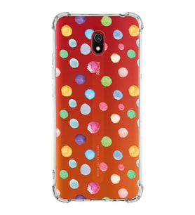 PrintiFy Xiaomi Redmi 8A Uyumlu Water Color 6 Baskılı Şeffaf Köşe Korumalı Antişok Kılıf