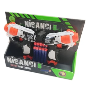 Mey İthalat® Nişancı Oyuncak Silah Sünger Atan 2'li