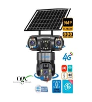 O-KAM 6060 9mp (3 3 3) Üç Kameralı Ultrahd 4g Güneş Enerjili Akıllı Güvenlik Kamerası