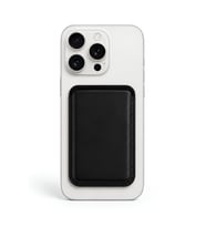 iPhone 13 Pro Heritage Hakiki Deri Cüzdan Magsafe Noir Siyah