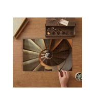 Sarmal Merdiven Tasarımı 240 parça Ahşap Puzzle Ahşap Kutuda MP11342