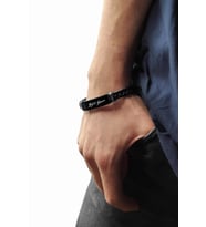 Kişiye Özel İsimli Unisex Siyah Bileklik