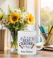Kişiye Özel Best Teacher Temalı Kupa Bardak
